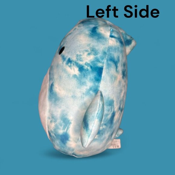 Squishmallows Danika The Blue Crinkle Tie-Dye Dolphin Stuffed Toy 12" Inch Plush - Picture 3 of 6